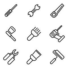 simple set of tools icon.