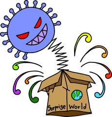 illustration of a house in a box