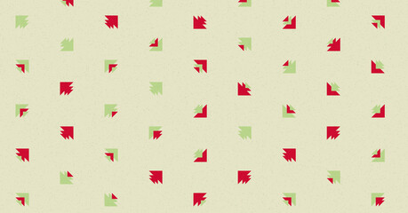 Abstract Color Halftone Dots generative art background illustration