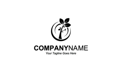 abstract flower logo