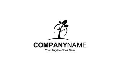 Obraz premium tree logo design, leaf symbol logo