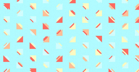 Abstract Color Halftone Dots generative art background illustration