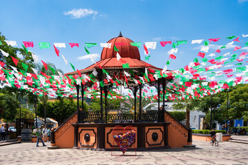 Kiosko de la Plaza Principal de Tequila Jalisco.
