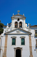 Fototapeta premium Ancient church facade, Rio, Brazil
