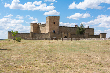 Fototapeta na wymiar The famous medieval castle of Pedraza in the province of Segovia (Spain)