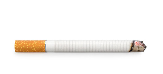 Cigarettes isolated on a white background. 3d illustration