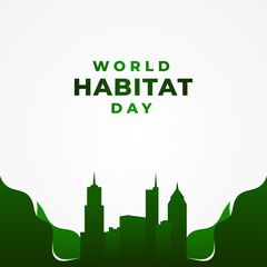 World Habitat Day Vector Design Illustration For Celebrate Moment