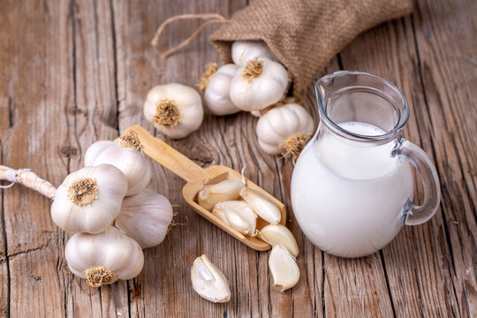 Garlic and garlic milk