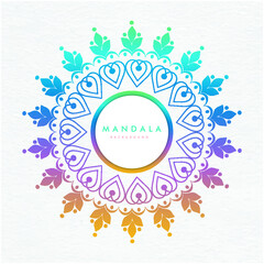 indian mandala art design vector  