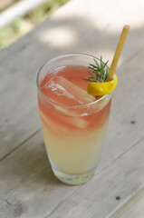 lichee juice, lichee and lemon soda