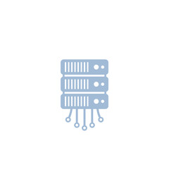 mainframe, server vector icon on white