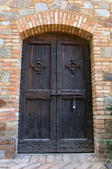 Fototapeta na wymiar Castle Door. Castello Di Amorosa. Napa Valley, California, USA.