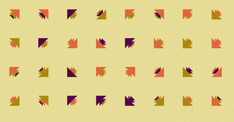 Abstract Color Halftone Dots generative art background illustration