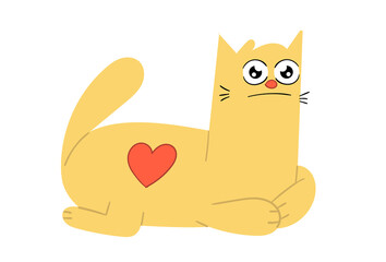 Special design cute cat figure