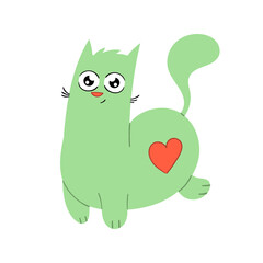 Special design cute cat figure