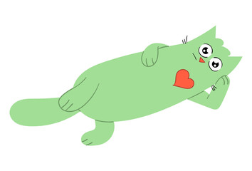 Special design cute cat figure