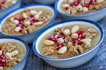Traditional delicious Turkish dessert; Ashura (Asure)