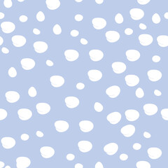 White vector dots repeat seamless pattern print background
