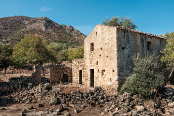 Derelict building in Balagne region of Corsica