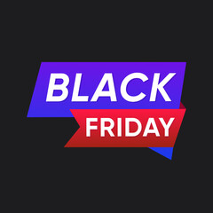 Fototapeta premium Black Friday sale banner template design 
