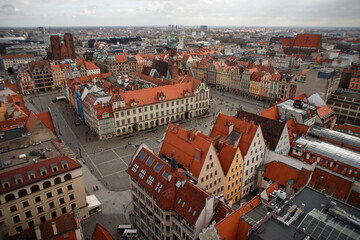 Fototapeta na wymiar old architecture of Wroclaw