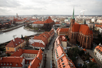 old architecture of Wroclaw