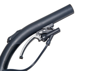 The handle of the vacuum cleaner isolated on white background.