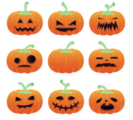 Halloween Pumpkin isolated on white background