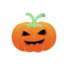 Halloween Pumpkin isolated on white background