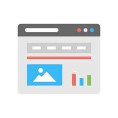Web design concept icon - vector illustration.