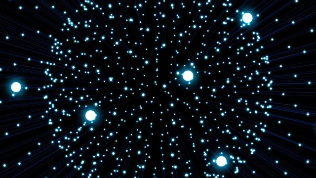 metamorphose of amorphous sphere, ondulation of fiber optic sphere, abstract animation of future shape 4K