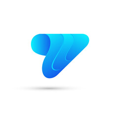 Modern colorful location GPS mark logo design vector.