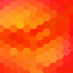 orange hexagon. polygonal style. layout for advertising. vector illustration. eps 10