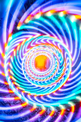 Fototapeta na wymiar Trippy, Colorful Swirl