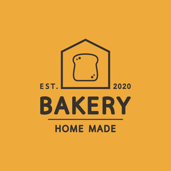 Bakery logo design. bread symbol. Bakery homemade logo.