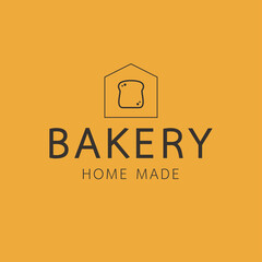 Bakery logo design. bread symbol. Bakery homemade logo.