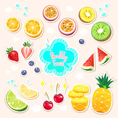 Healthy and juicy fruits for summer time.