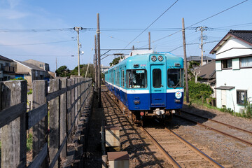 Fototapeta na wymiar ローカル鉄道の駅の風景　千葉県銚子市　日本