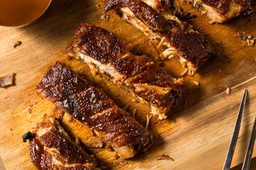 Homemade Smoked St Louis Style Spare Ribs