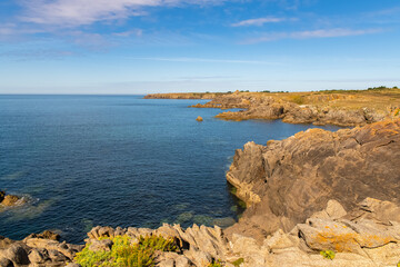 Yeu island in France, the coast