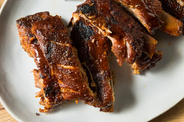 Homemade Smoked St Louis Style Spare Ribs