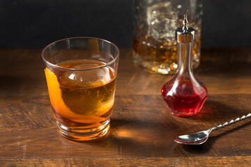 Boozy Refreshing Rye Whiskey Vieux Carre Cocktail