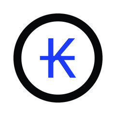 Coins lao kip icon in simple style isolated on white background. Laos is a developing country and a new star in Asia.