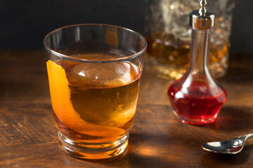 Boozy Refreshing Rye Whiskey Vieux Carre Cocktail