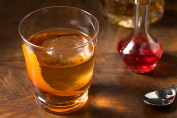 Boozy Refreshing Rye Whiskey Vieux Carre Cocktail