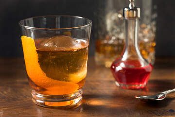 Boozy Refreshing Rye Whiskey Vieux Carre Cocktail