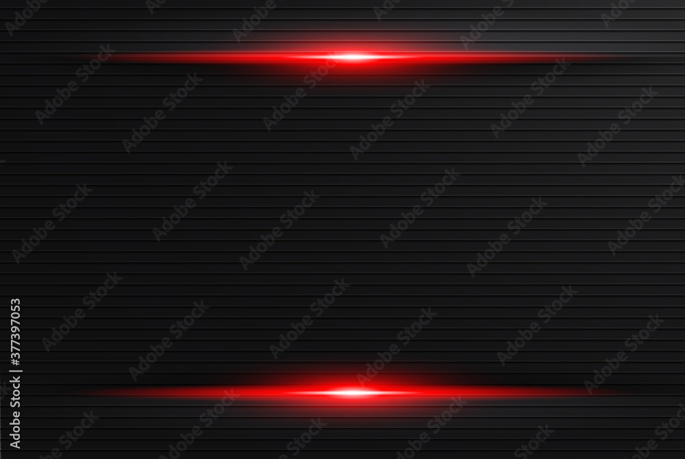 Poster abstract metallic red black frame layout modern tech design template background , black and red back