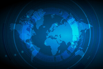 business background business background Abstract business background.Vector design. Circular Technology Background Design vector illustration - Vector