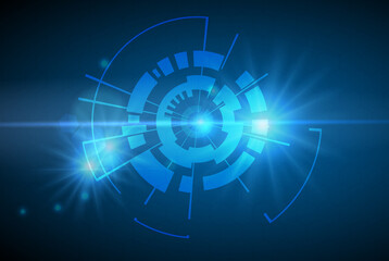 business background business background Abstract business background.Vector design. Circular Technology Background Design vector illustration - Vector