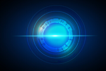 business background business background Abstract business background.Vector design. Circular Technology Background Design vector illustration - Vector